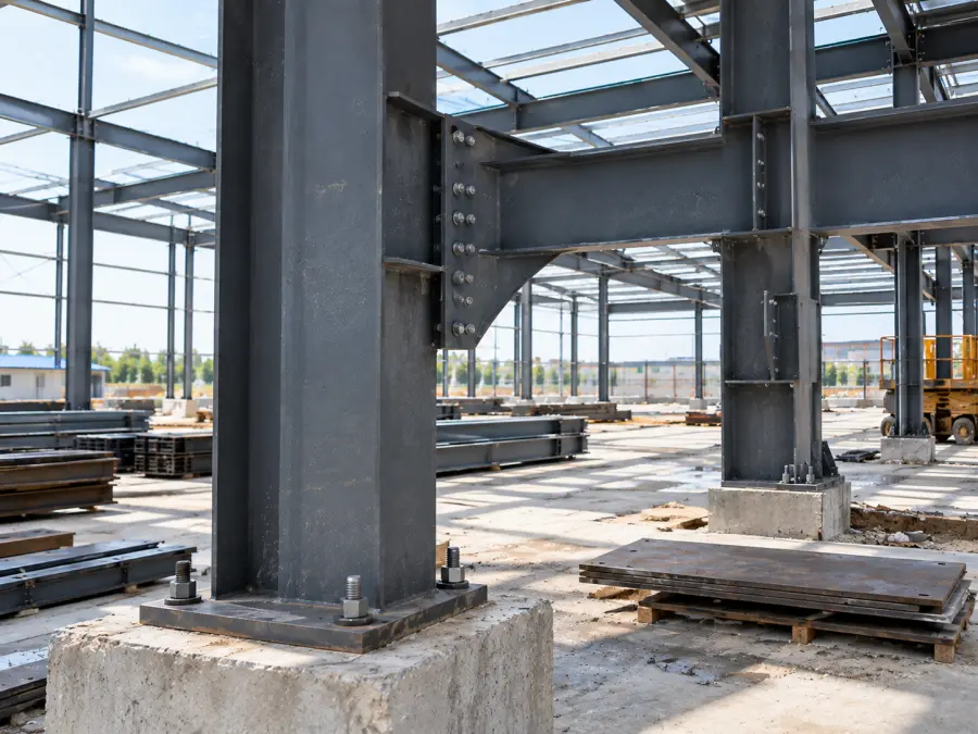 Steel plates used in building construction