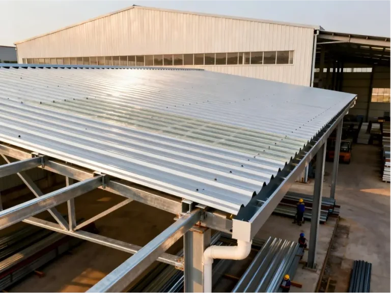 Steel roofing sheet applications for industrial buildings
